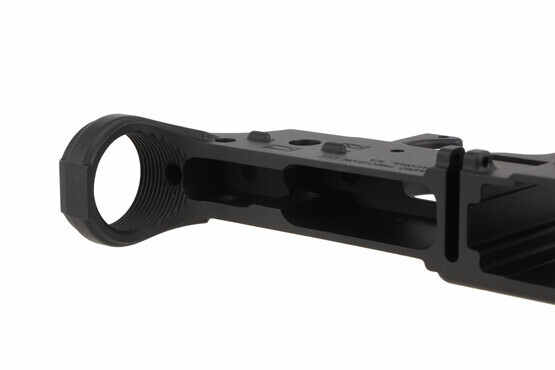 The Aero Precision AR stripped lower receiver is threaded for receiver extensions